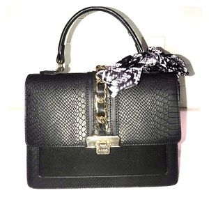 Aldo black snakeskin purse used once!